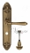 Ручка дверная на планке с фиксатором Venezia Classic WC-4 PL90 матовая бронза