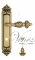 Ручка дверная на планке с фиксатором Venezia Lucrecia WC-4 PL96 французское золото + коричневый