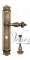 Ручка дверная на планке с фиксатором Venezia Lucrecia WC-4 PL97 матовая бронза