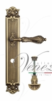 Ручка дверная на планке с фиксатором Venezia Monte Cristo WC-4 PL97 матовая бронза