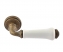Ручка дверная на круглой розетке Нора-М Андалусия J (Бф-Застаренная бронза)