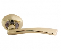 Ручка дверная на круглой розетке Нора-М 57 А (Золото)
