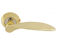 Ручка дверная на круглой розетке Нора-М 94 А (Золото)