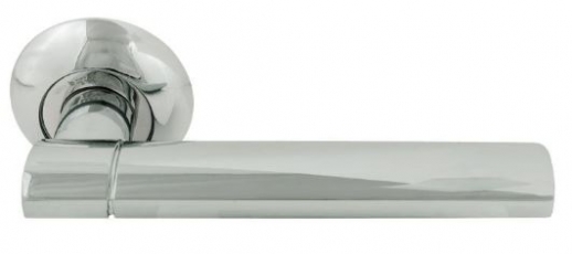 Ручка дверная на круглой розетке Нора-М 103 А AL хром