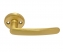 Ручка дверная на круглой розетке Нора-М 117 Al (Золото матовое)