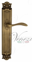 Ручка дверная на планке под цилиндр Venezia Alessandra PL97 матовая бронза