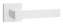 Дверная ручка на квадратной розетке FIMET 168/211BIC ICE F17 WHITE SHINY - белый полированный