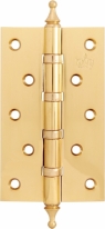 Петля дверная универсальная Corona, Латунь полированная 125x75x3 mm