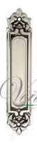 Ручка для раздвижной двери Venezia Decor U122 Серебро натуральное + черный