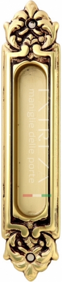 Ручка для раздвижной двери Extreza CLASSIC P601 Золото французское  + коричневый F59