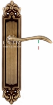 Ручка дверная на планке пустышка Extreza AGATA (Агата) 310 PL02 PASS матовая бронза F03
