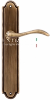 Ручка дверная на планке пустышка Extreza AGATA (Агата) 310 PL03 PASS матовая бронза F03