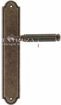 Ручка дверная на планке пустышка Extreza BENITO (Бенито) 307 PL03 PASS бронза античная F23