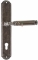 Ручка дверная на планке под цилиндр Extreza BENITO (Бенито) 307 PL01 CYL серебро античная F45