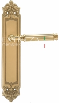 Ручка дверная на планке пустышка Extreza BENITO (Бенито) 307 PL02 PASS полированная латунь F01