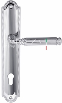Ручка дверная на планке под цилиндр Extreza BENITO (Бенито) 307 PL03 CYL полированный хром F04