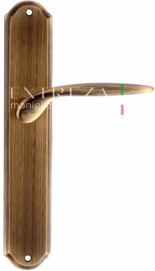 Ручка дверная на планке пустышка Extreza CALIPSO (Калипсо) 311 PL01 PASS матовая бронза F03