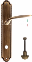 Ручка дверная на планке с фиксатором Extreza CALIPSO (Калипсо) 311 PL03 WC матовая бронза F03