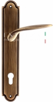 Ручка дверная на планке под цилиндр Extreza CALIPSO (Калипсо) 311 PL03 CYL матовая бронза F03