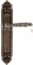 Ручка дверная на планке пустышка Extreza DANIEL (Даниел) 308 PL02 PASS бронза античная F23