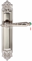 Ручка дверная на планке пустышка Extreza DANIEL (Даниел) 308 PL02 PASS полированный никель F21