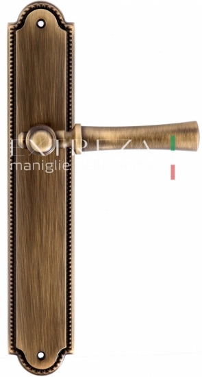 Ручка дверная на планке пустышка Extreza DEZI (Дези) 309 PL03 PASS матовая бронза F03