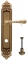 Ручка дверная на планке с фиксатором Extreza EVA (Ева) 319 PL02 WC матовая бронза F03