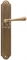 Ручка дверная на планке пустышка Extreza EVA (Ева) 319 PL03 PASS матовая бронза F03