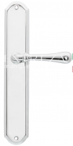 Ручка дверная на планке пустышка Extreza EVA (Ева) 319 PL01 PASS полированный хром F04