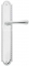 Ручка дверная на планке пустышка Extreza EVA (Ева) 319 PL03 PASS полированный хром F04