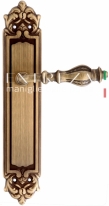 Ручка дверная на планке пустышка Extreza EVITA (Эвита) 301 PL02 PASS матовая бронза F03