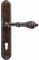 Ручка дверная на планке под цилиндр Extreza GRETA (Грета) 302 PL01 CYL бронза античная F23