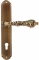 Ручка дверная на планке под цилиндр Extreza GRETA (Грета) 302 PL01 CYL матовая бронза F03