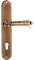 Ручка дверная на планке под цилиндр Extreza LEON (Леон) 303 PL01 CYL матовая бронза F03