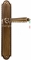 Ручка дверная на планке пустышка Extreza LEON (Леон) 303 PL03 PASS матовая бронза F03