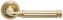 Ручка дверная на круглой розетке Extreza BENITO (Бенито) 307  R01 Латунь блестящая F01
