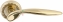 Ручка дверная на круглой розетке Extreza CALIPSO (Калипсо) 311  R02 Латунь блестящая F01