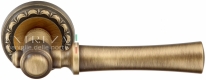 Ручка дверная на круглой розетке Extreza DEZI (Дези) 309  R02 Бронза матовая F03