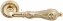 Ручка дверная на круглой розетке Extreza GRETA (Грета) 302  R02 полированное золото F01