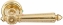 Ручка дверная на круглой розетке Extreza LEON (Леон) 303  R01 полированное золото F01