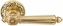 Ручка дверная на круглой розетке Extreza LEON (Леон) 303  R04 полированное золото F01