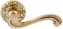 Ручка дверная на круглой розетке Extreza LINA (Лина) 313  R04 полированное золото F01