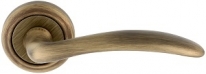 Ручка дверная на круглой розетке Extreza SIMONA (Симона) 314  R01 Бронза матовая F03