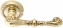 Ручка дверная на круглой розетке Extreza ATTRI (Атри) 318  R02 Латунь блестящая F01