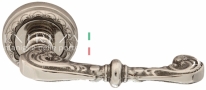 Ручка дверная на круглой розетке Extreza ATTRI (Атри) 318  R02 полированный никель F21