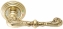 Ручка дверная на круглой розетке Extreza ATTRI (Атри) 318  R05 Латунь блестящая F01