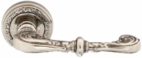 Ручка дверная на круглой розетке Extreza ATTRI (Атри) 318  R06 полированный никель F21