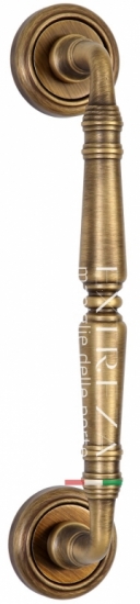 Ручка дверная скоба Extreza PETRA 250мм (205мм) R01 матовая бронза F03