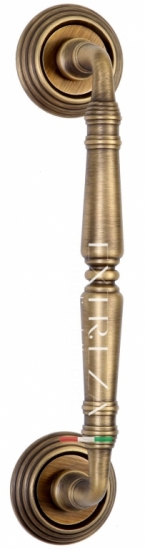 Ручка дверная скоба Extreza CLASSIC PETRA 250мм (205мм) R05 матовая бронза F03