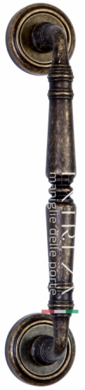 Ручка дверная скоба Extreza CLASSIC PETRA 250мм (205мм) R01 бронза античная F23